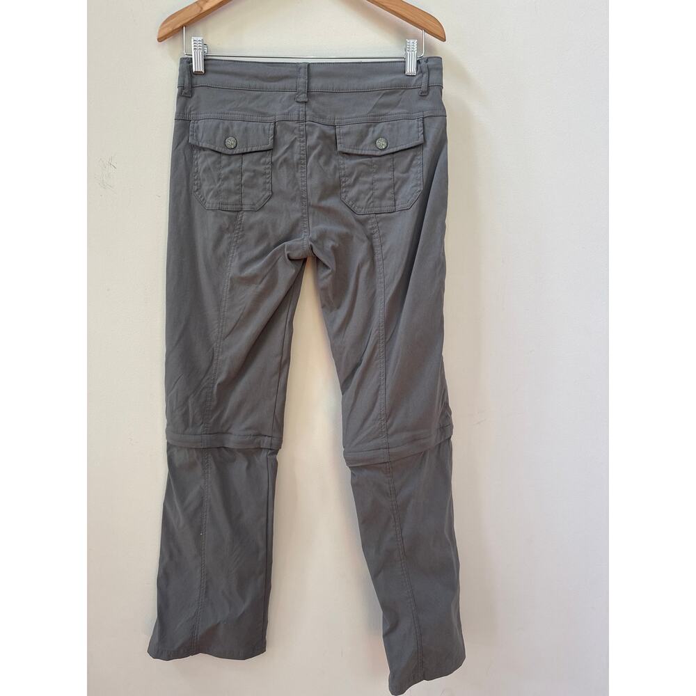 Prana Convertible Pants Zip Off Womens Size 6 Gray Hiking Outdoor Camping - Picture 4 of 4